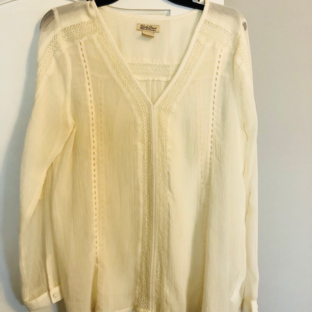 Lucky Brand Gauze Blouse